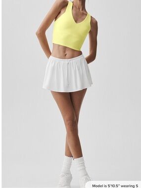 Alo white skirt
